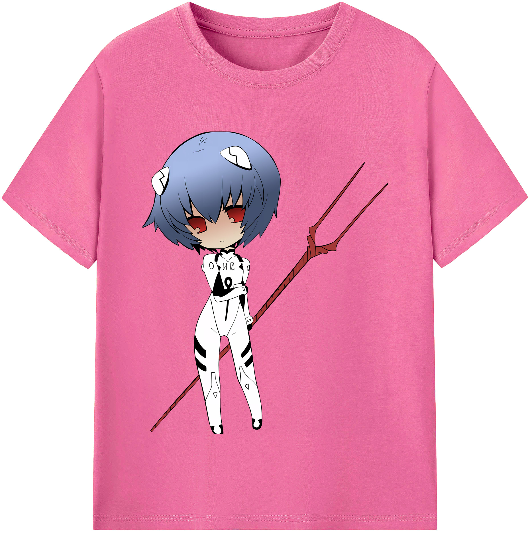 （画像用） EVA 新世紀エヴァンゲリオン レディースカジュアルプリントTシャツ（綿100％）